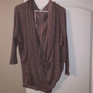 Free People Criss Cross Hoodie